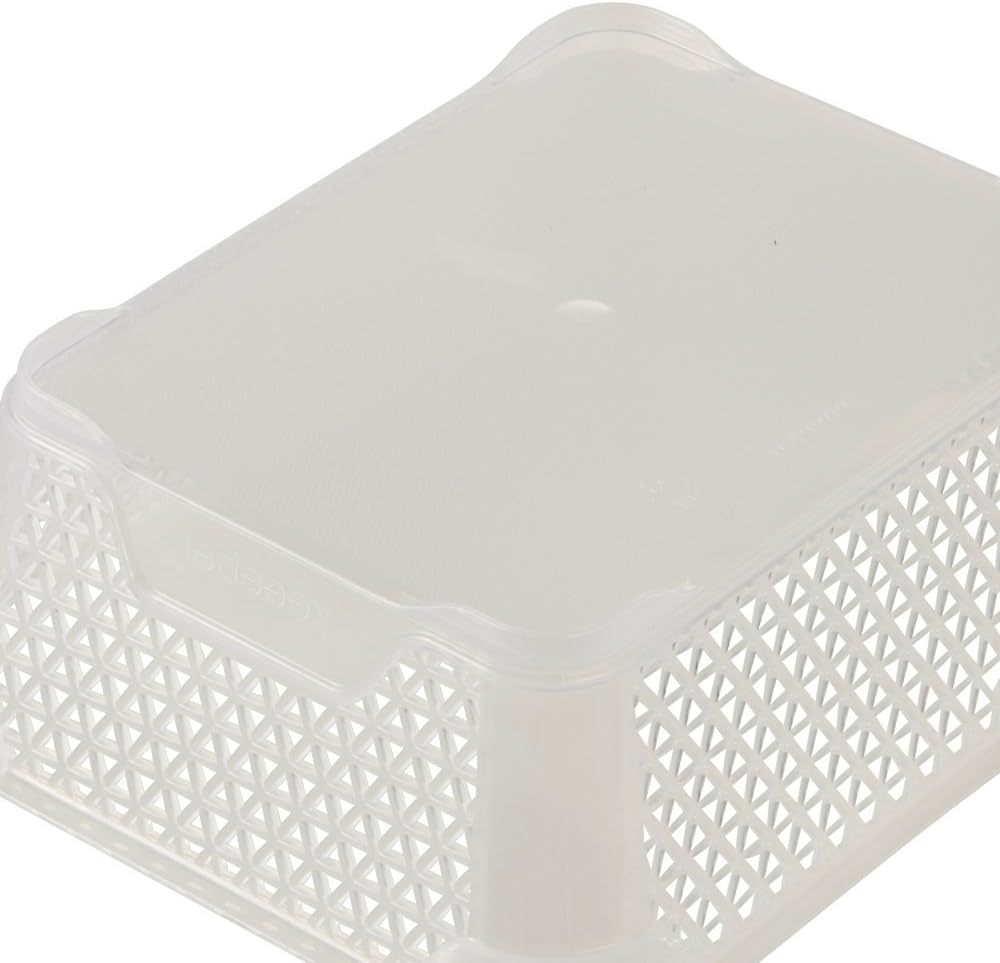 keeeper Mini Storage Basket, Stackable, A6 Size, 20x16x7 cm, Mirko, Transparent, DIN A6 - Image 4