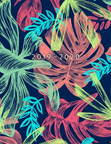 2019 - 2020: Weekly Planner Starting August 2019 - July 2020 | Week To View With Hourly Schedule | 8.5 x 11 Dated Agenda | Appointment Calendar | Organizer Book | Tropical by Golden Hour Planner