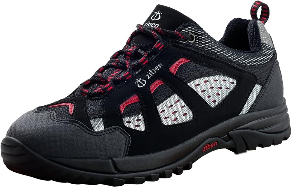 ZIBEN Men's ZBS100 Safety Steel Toe Cap Synthetic leather