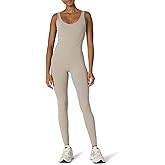 Amazon Essentials Women's Active Formflex Buttery Soft One Piece Full Length Workout Jumpsuit with Built-In Bra