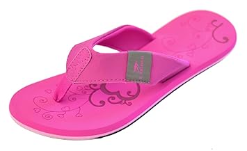 MADSea Damen Zehenstegpantolette Beach Woman Zehentrenner Sandale Fuchsia Multi
