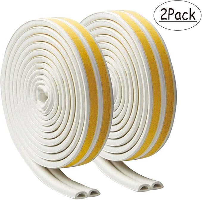 Window Draft Excluder Tape D Type SelfAdhesive EPDM Door Window