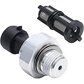 KERWINN Engine Oil Pressure Sensor Switch 12677836 with Filter,Oil Pressure Sending Unit D1846A Compatible with 2003-2008 Che
