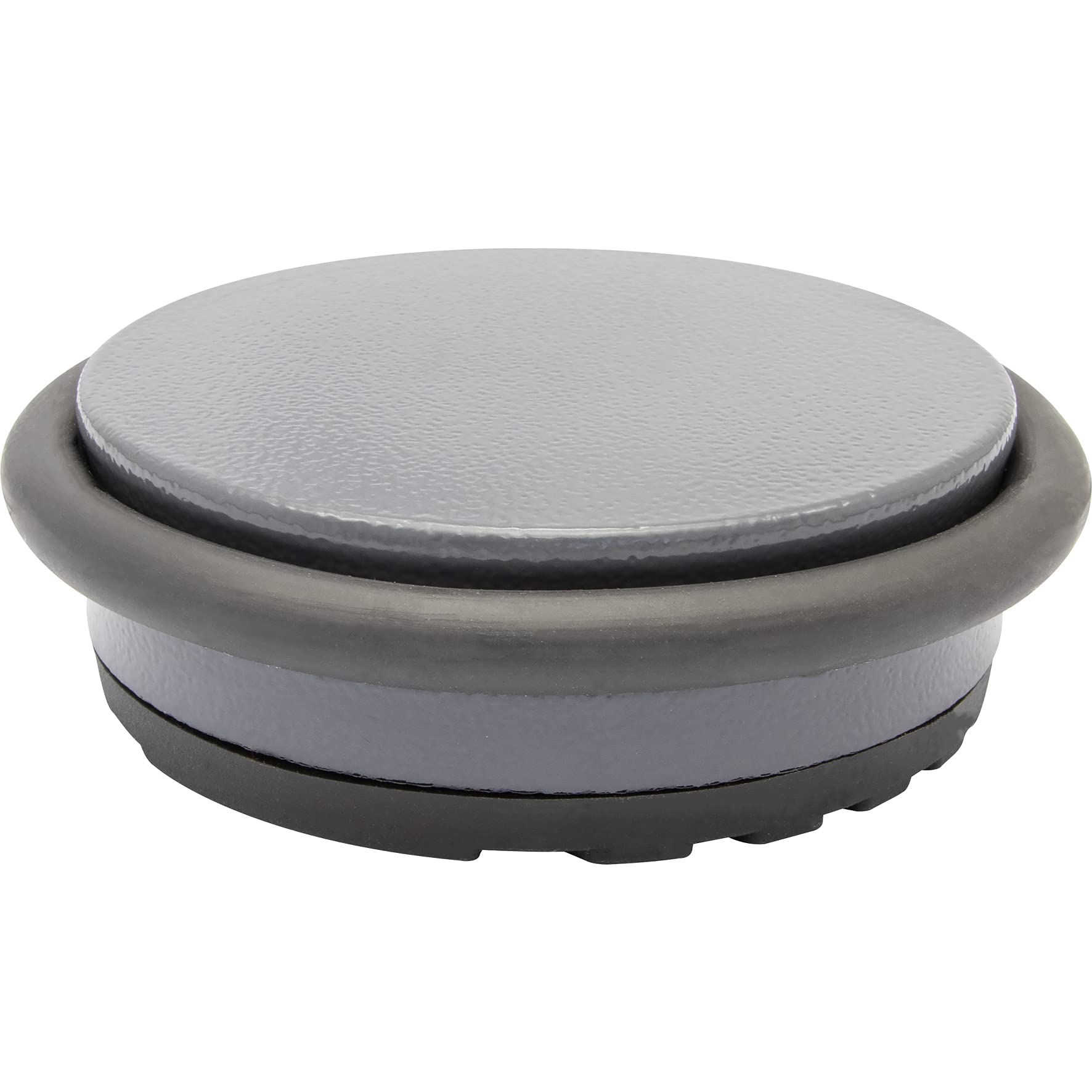 WAGNER Doorstop Big Disk Color Grey - Ø 98 x 30 mm, grau, Premium Buffer Made of Coated Industry Steel, Thermostatic Rubber, to be Placed on The Floor, 750 g - 15519201