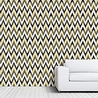Wall Mural Geometric Pattern Removable Self-Adhesive Wallpaper Wall Decoration for Bedroom Living Room - 66x96 inches