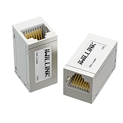 iwillink 2-Pack Shielded Cat6 RJ45 Inline