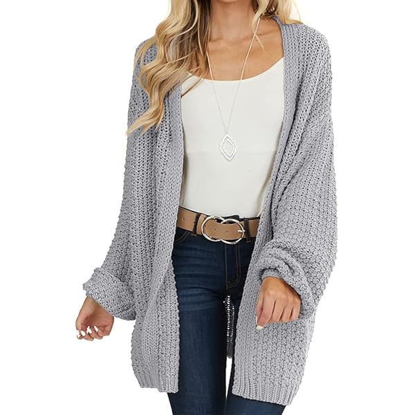 Stone Chunky Knit Oversized Cardigan | Knitwear | AUS