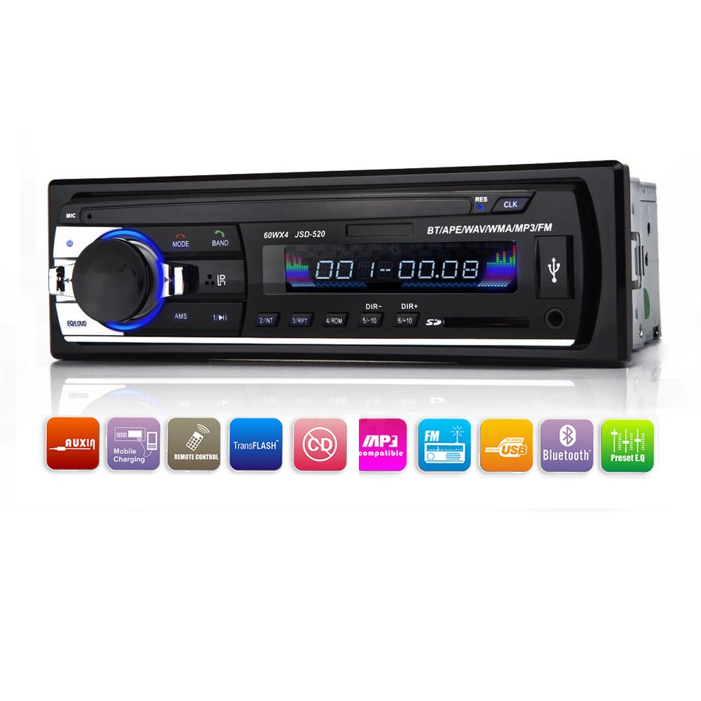 Car Stereo With Bluetoothin Dash Single Din Car Radio Car Mp Player