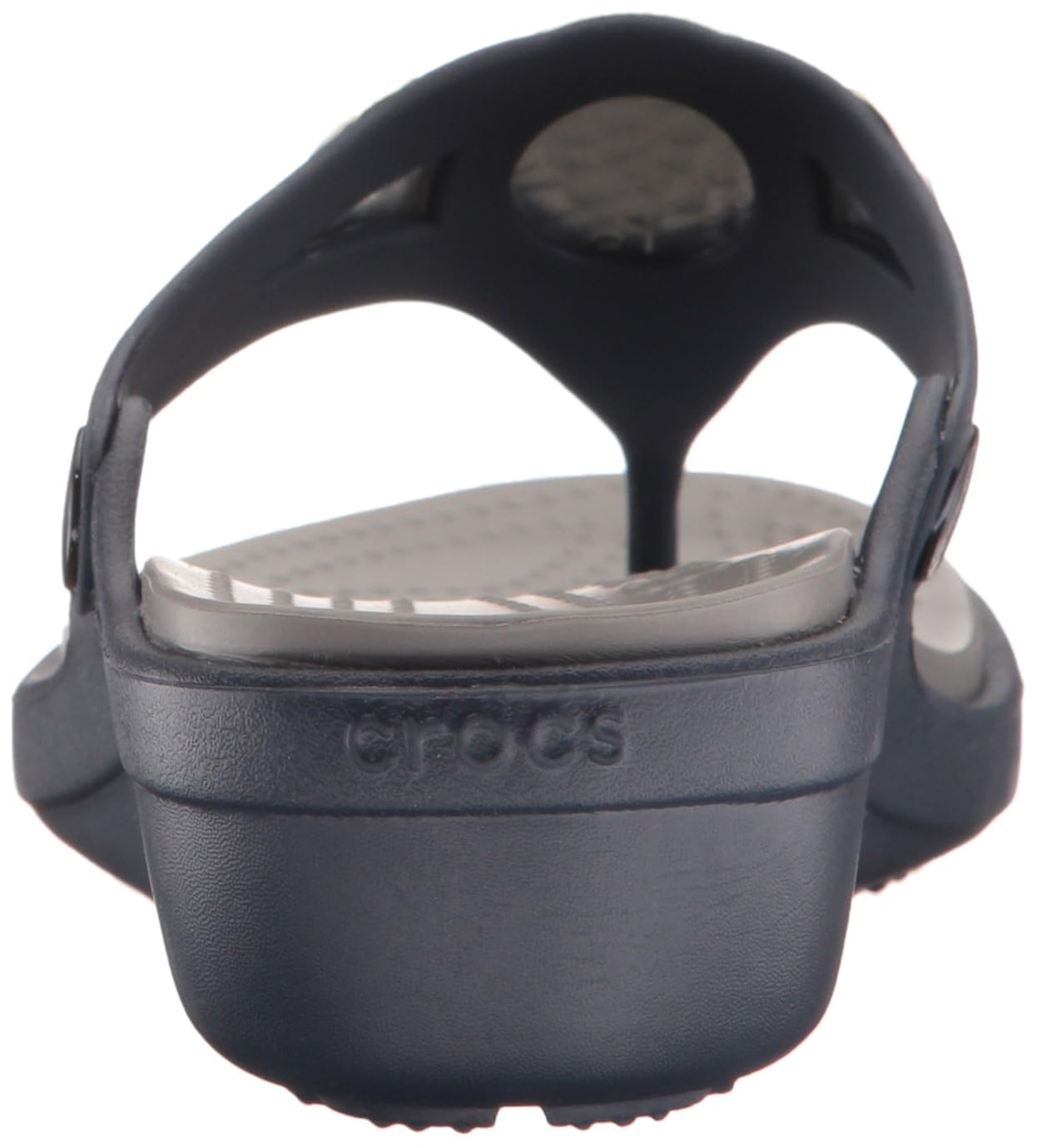 crocs women's sanrah embellished wedge flip fashion sandals