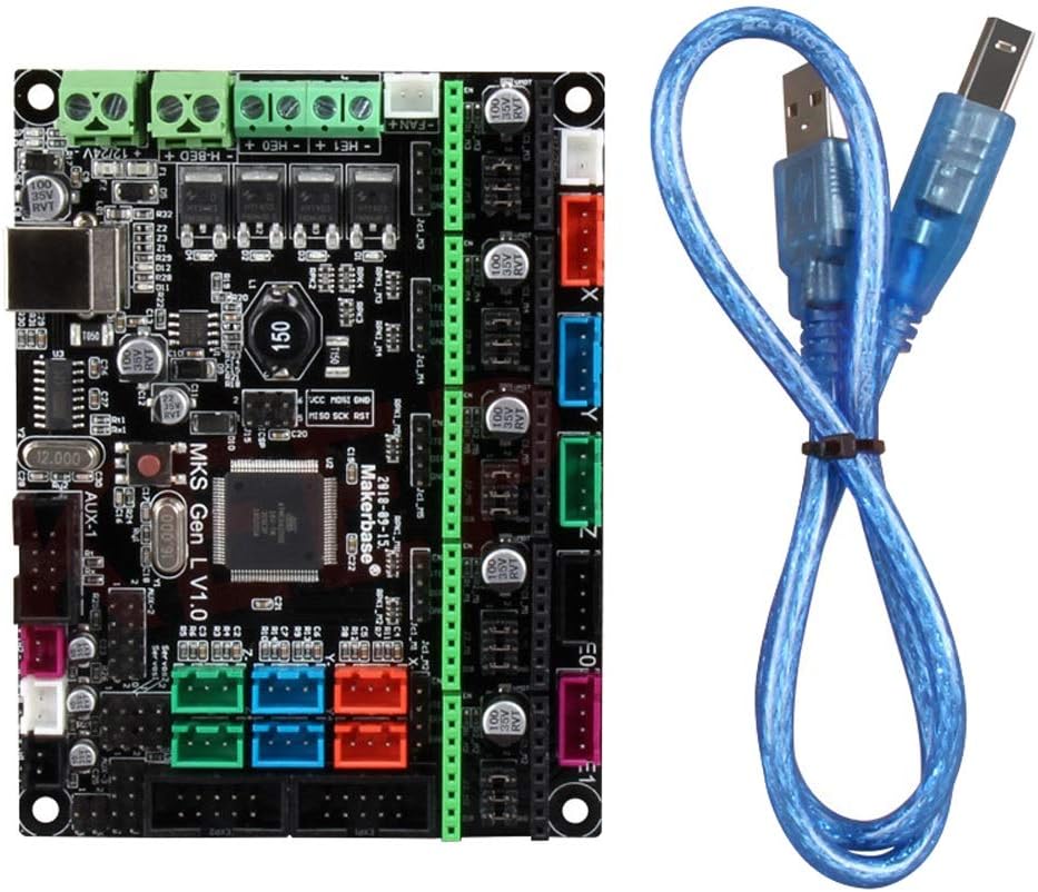 Amazon Co Jp 3ｄプリンタアクセサリ Mks Gen L V1 0 統合制御 Pcb ボード Reprap Ramps 1 4サポート A4988 Drv8825 Tmc2208 ドライバー 3dプリンター部品 Fsjjp ホーム キッチン