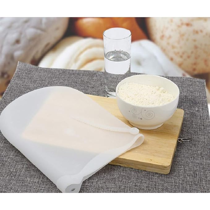 BESTONZON Bolsa de masa amasadora de silicona Saco antiadherente ...