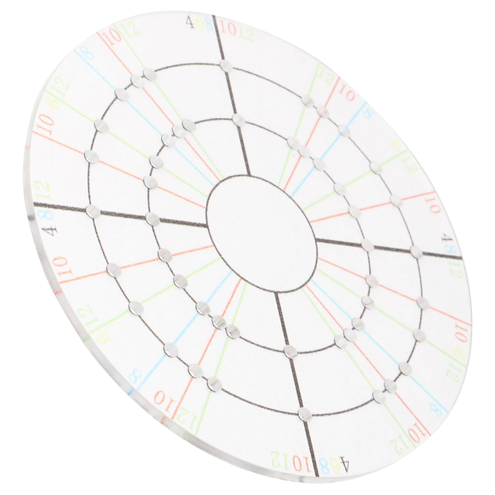 Lurrose Round Divider Pottery Tool Ceramic Measuring Disc Clay Template Painting Tool for Porcelain Art DIY Pottery Circle Divider Compact and Portable