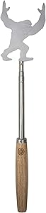 UST Grill a Long Extendable Fork with Unique Design and Wood Handle for Camping, Hiking, Backyards and Cookouts