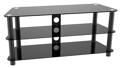 RICOO Fernsehtisch FT502M Universal LCD TV Stand Tisch Regal Rack Curved QLED QE 4K LED OLED Fernsehschrank Podest Sockel Low