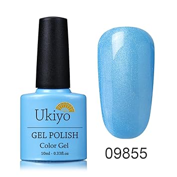 Amazoncom Ukiyo Light Blue Soak Off Gel Nail Polish Uv Led 033fl