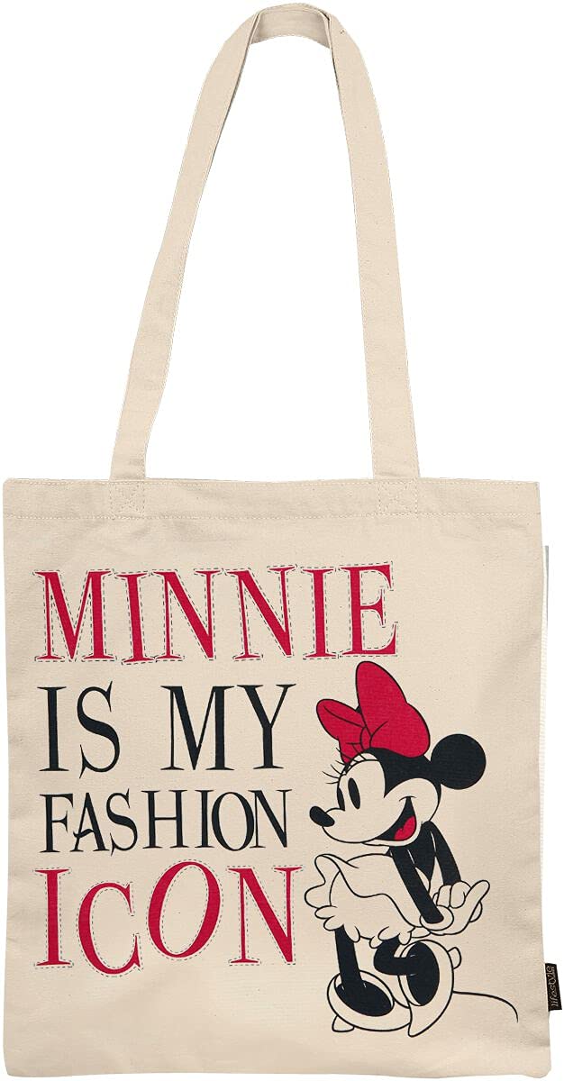 Mickey Mouse Unisex Kids Bolso Asas Algodón Minnie Minnie Cotton Handle Bag Not Applicable, Multicolored, Standard