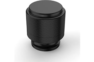 Asidrama 10 Pack Matte Black Kitchen Cabinet Knobs Knurled Dresser Knobs Drawer Knobs Cabinet Hardware Zinc Knobs for Dresser