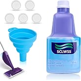 SCLWSS 750ml (25.4 fl oz) Refillable Solution Bottle for Swiffer Wet Jet Mop, Leak-Proof HDPE, Durable and Empty Bottle for Cleaning Solution, Ideal for Home and Office Use, Not for Power Mop