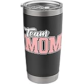 Team MOM Baseball Softball Soccer Volleyball Football Stainless Steel Insulated Tumbler