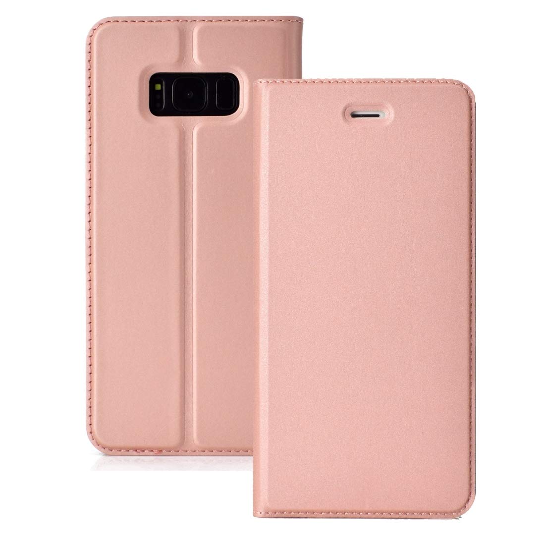 Cell Phone Cases UltraThin Pressed TPU+PU Leather Case for Galaxy S8, with Card Slot