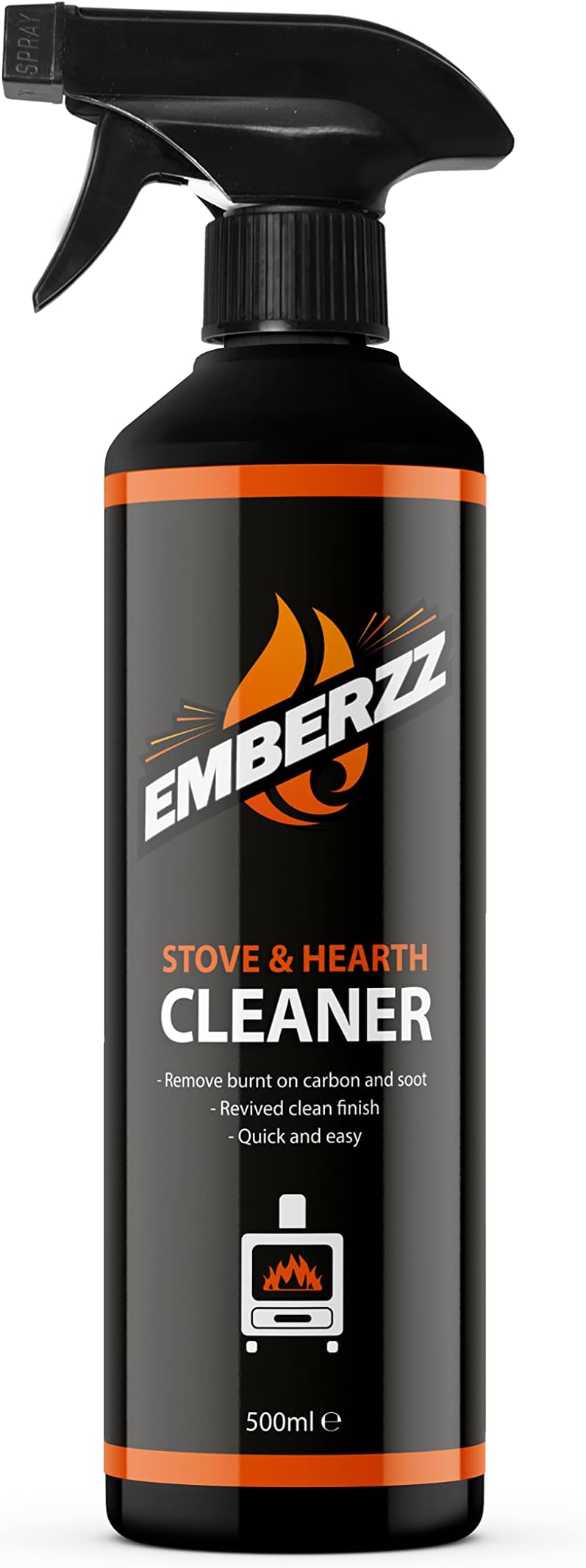 Emberzz Stove Fireplace Hearth Cleaner Dissolves Soot Grease Tar Wood Burner