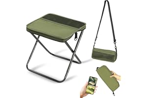 KCTOAMZ Outdoor Folding Chair Shoulder Bag - Ultralight Portable Camping Stool for Beach, Fishing, Travel & Picnic, Compact F