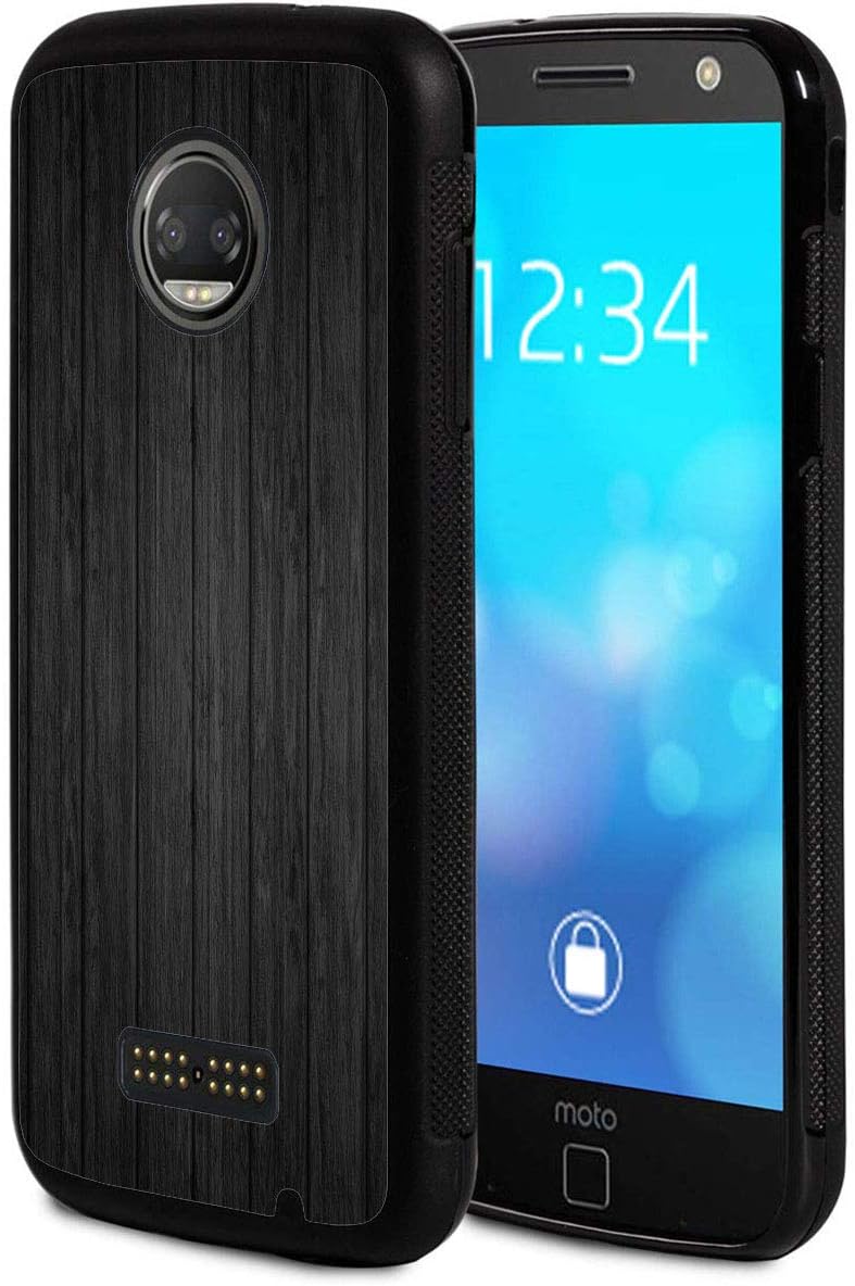 Moto Z2 Force Case, Moto Z Force (2017) Case,Vobber Slim Anti-Scratch Architecture TPU Shockproof Protective Case Cover for Motorola Moto Z2 Force,Wood Texture