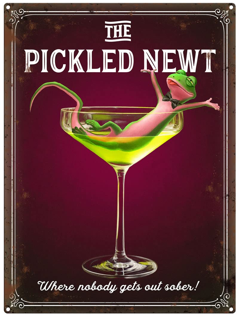 Small (150 x 200mm) Metal Sign - Pub Signs (The Pickled Newt)