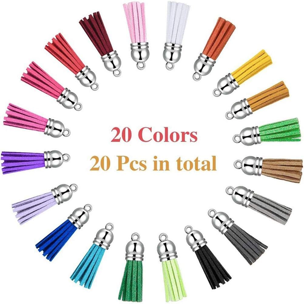 Qiekenao Acrylic Keychain, Blank Keychain Tassel Set Round Acrylic Keychain for Diy Keyring Projects and Crafts - Image 3
