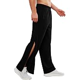 Deyeek Tear Away Pants for Men Post Surgery 2 Side Zippers Sweatpants | with Deep Pockets, Casual, Full Open Bottom, Hip/Knee Surgery Recovery
