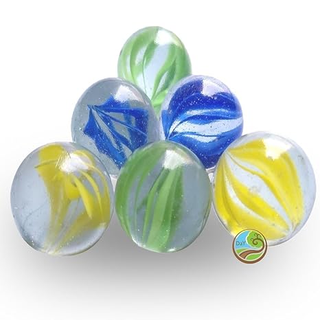 Buy Day Decorative Glass Marble Big Ball Stones Multi Color