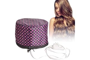 110V Hair Care Hat,Hair SPA Cap,Hair Care Steamer Cap,Thermal Hair Cap,Waterproof Home Hair Thermal Care Electric Hair Treatm