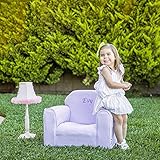 Upholstered Personalized Kids Chair Microfiber