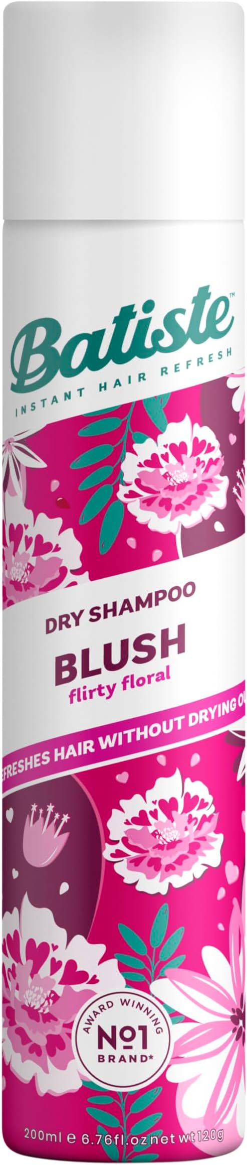 Batiste Dry Shampoo Blush 200ml Floral Fragrance No Rinse Fresh Hair