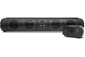 SoundExtreme by ECOXGEAR SEB26R 500-Watt Amplified Battery Powered Powersports 8 Speaker Bluetooth LED Backlit Soundbar Waterproof Dirtproof with Roll Bar Mount