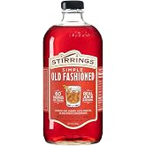 Stirrings Pack Old Fashioned Cocktail Mix 750ml Bottles - Real Juice No Preservatives - 90 Calories - Drink Mixer