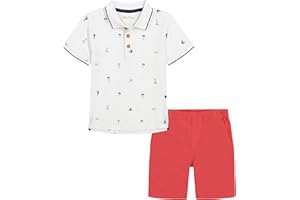 Nautica Sets (KHQ) Boys Nautica 2 Piece Polo Woven Short Set