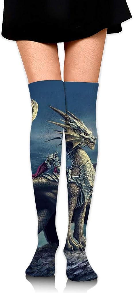 Chaussettes Cuisses Épaisses Doublées Polaire Moon Wood - Pour Femmes - Chaudes Et Confortables