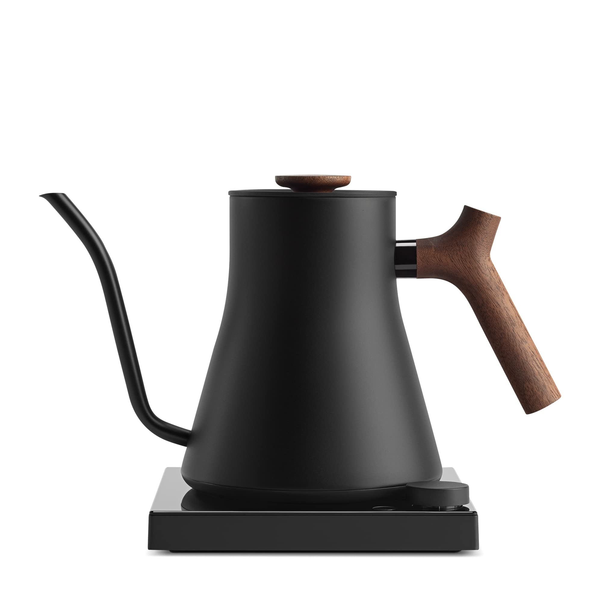 Photo 1 of Fellow Stagg EKG Pro Studio Edition Electric Gooseneck Kettle - Pour-Over Coffee, Tea, Quick Heating, Precise Temperature Control, Scheduling, Built-in Brew Timer-Matte Black with Walnut Handle, 0.9 L