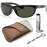 Ray-Ban RB4089 BALORAMA Rectangle Shaped Sunglasses for Men & Women with Official RAYBAN Eyewear Kit