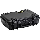 MEIJIA Premium Waterproof Hard Compact Camera Case with customizable fit foam,Full Protection with Light&Convenient Design,20.01"x14.7"x5.75",Elegant Black