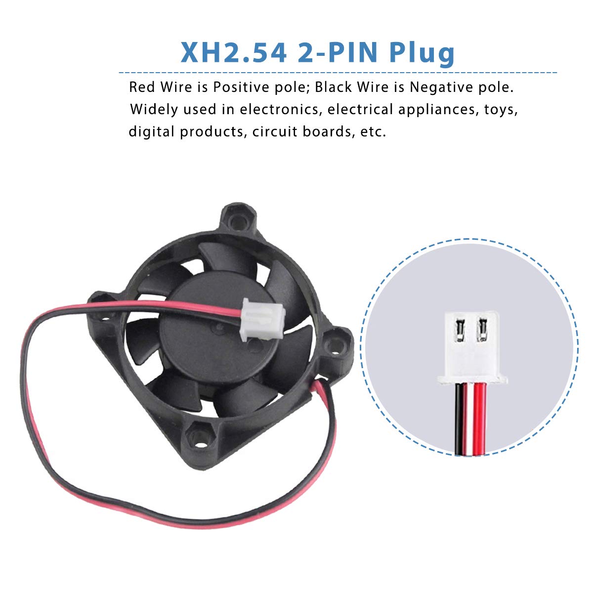40mm x 10 mm DC 24V Cooling Fan 2 Pin Ball Bearing Brushless Cooler For ...