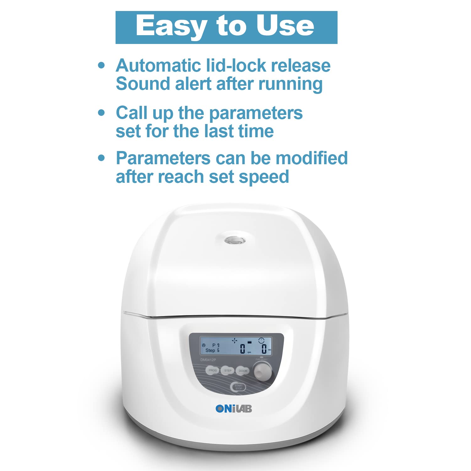 ONiLAB Professional PRP Centrifuge Machine 15mLx8, 10mL/7mL/1.55mlx 12, Lab Benchtop Centrifuge