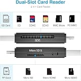 Vanja SD Micro SD Card Reader USB OTG Adapter for SDXC SDHC SD MicroSD UHS-I view 2