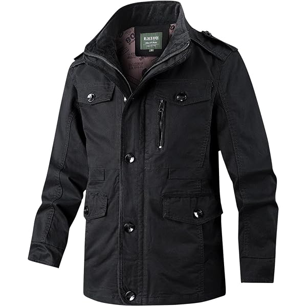 Amazon.com: REHJJDFD Men Multi Pocket Cargo Jackets Breathable