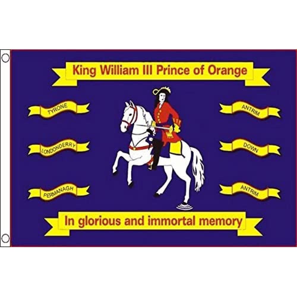 AZ FLAG - King William Iii Prince Of Orange Flag - 3x5 Ft - 100D Polyester William Iii Of England Banner with Two Metal Grommets - Fade Resistant - Vivid Colors - 3' x 5' Feet - 150x90 Cm