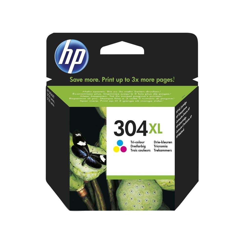 HP N9K07AE Tri-Colour Original High Capacity Ink Cartridge, DeskJet 3730 Cyan/Magenta/Yellow
