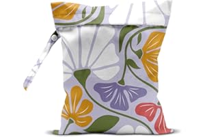 EODFFSGF Wet Dry Wet Bag for Swimsuit Towel Baby Travel Cloth Diapers Beach Gym Toiletries Makeup Storage Bag Summer Vacation Essential Holiday Summer Vibes Boho Flower