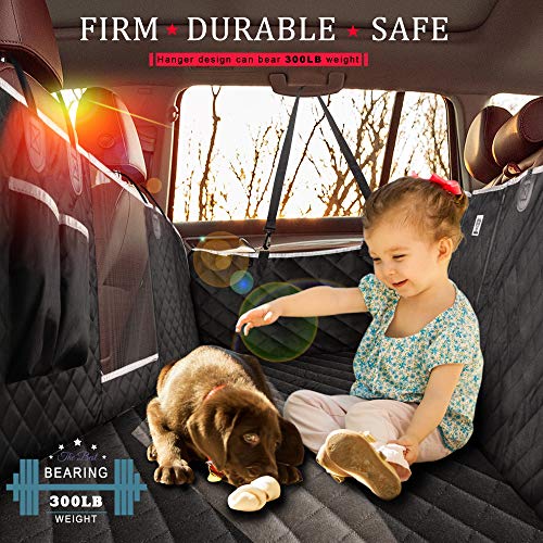 BRONZEMAN Dog Hammock for Back Seat - Nonslip Car Seat Covers for Middle Seat Armrest | See-Through Mesh Protector Covers,Tasteless, 100% Waterproof | Strong & Durable, Multiuse, Fits All Cars - Thumbnail 3