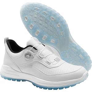 SOUTHPORT Men's Golf Shoes, Lightweight Waterproof Spikeless Golf Shoes for Men, Durable Non-Slip Golf Shoe for 18-Hole Tourn
